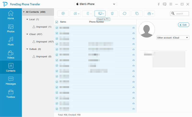 نقل الرسائل من iPhone إلى iPhone بدون iCloud- FoneDog Phone Transfer
