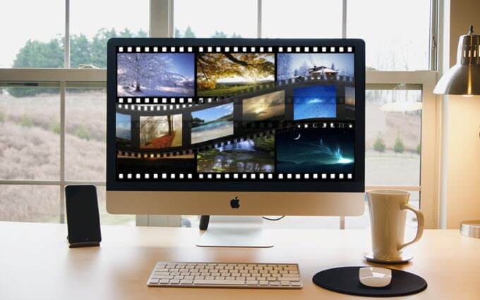 إنشاء عرض شرائح باستخدام Mac Finder
