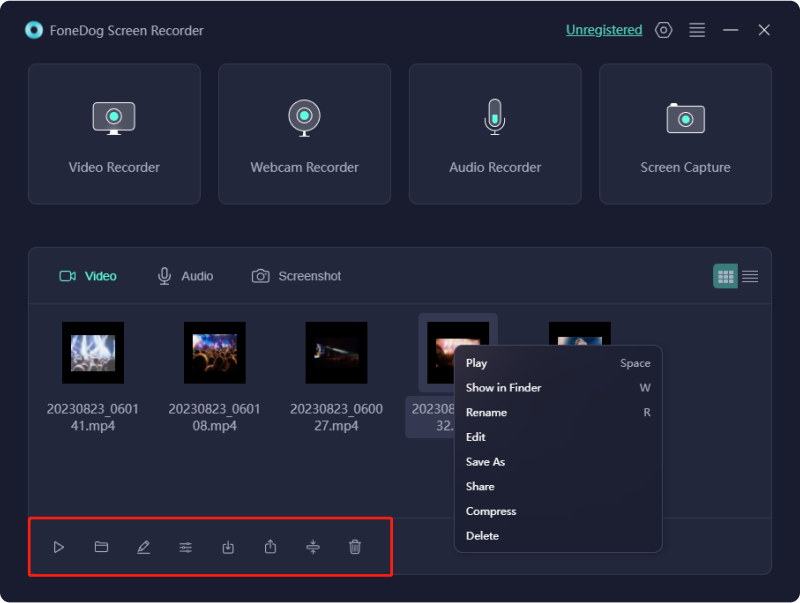 برنامج جيد لتسجيل الألعاب - FoneDog Screen Recorder: تحرير التسجيل