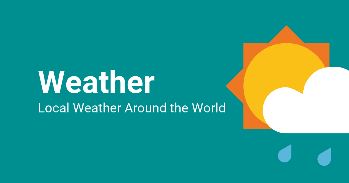 أفضل تطبيق مجاني للطقس لشعار تطبيق Android Weather