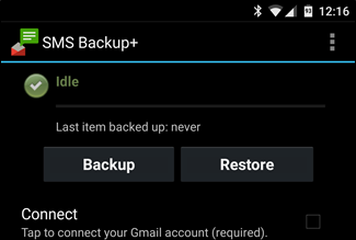 SMS Backup + التثبيت