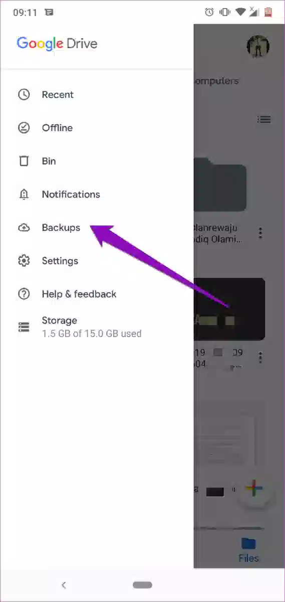 استعادة الملفات المحذوفة على بطاقة Android SD باستخدام Google Drive Backup