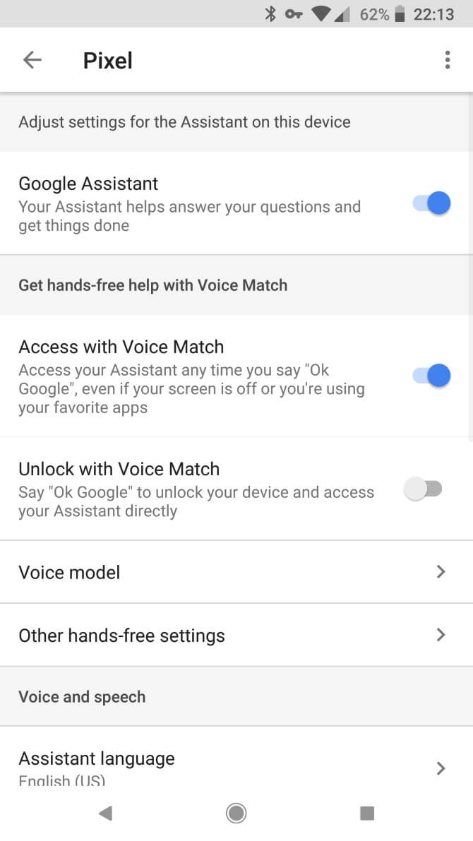 إصلاح Ok Google Voice Model