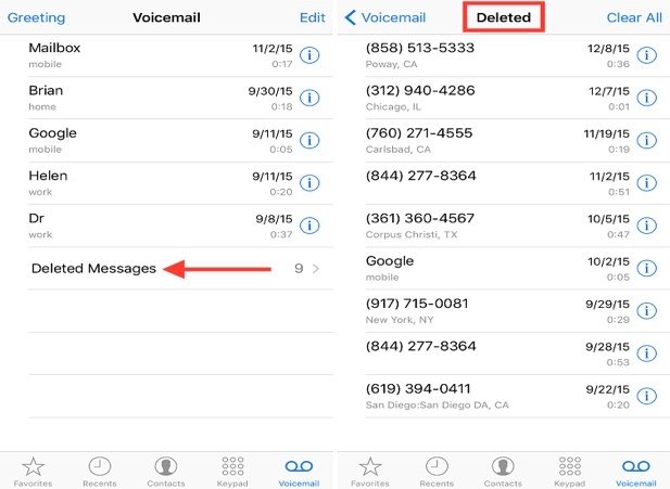 تحديث الإعدادات لإصلاح البريد الصوتي على iPhone لن يحذف
