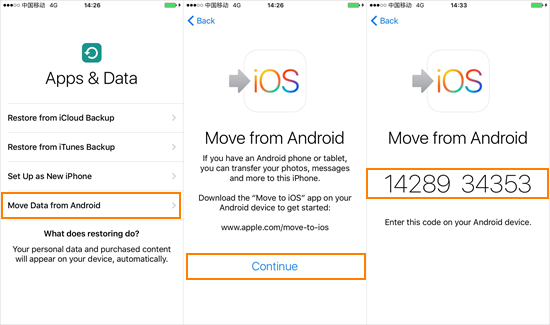 انقل الصور من Android إلى iPhone 15 باستخدام تطبيق Move to iOS