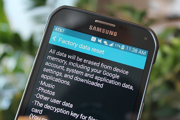 تجاوز شاشة قفل Android عن طريق إعادة ضبط المصنع