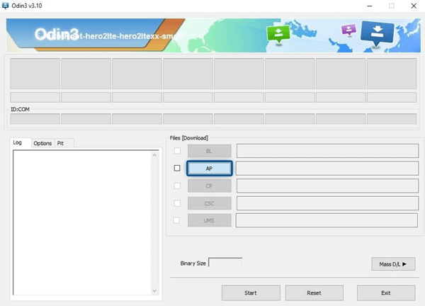 استخدام أودين إلى فلاش استرداد ملف