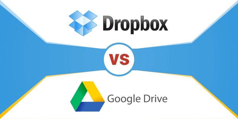 Google Drive مقابل Dropbox Vs