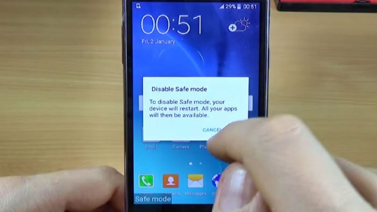 في دليل العمق على Android Safe Mode ، قم بإيقاف تشغيله