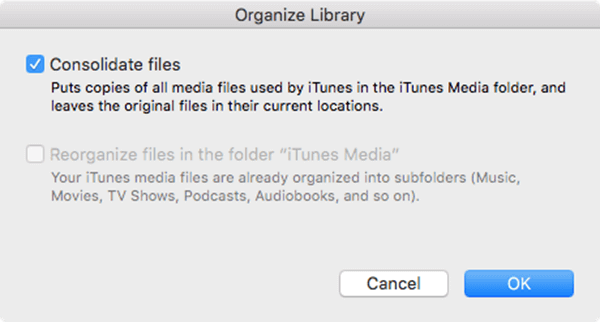 دمج الملفات لـ iTunes