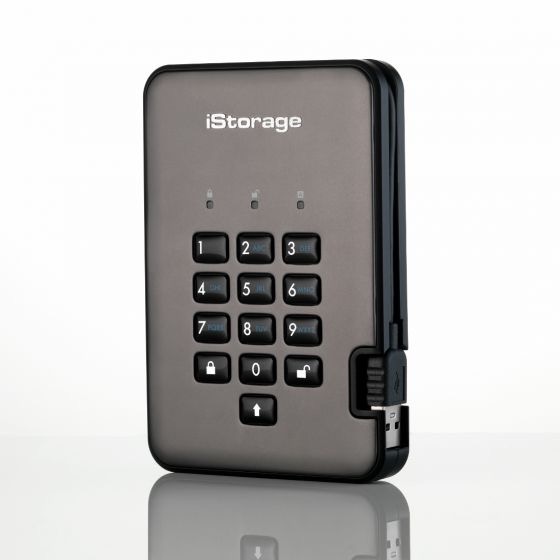 أفضل قرص صلب خارجي iStorage diskAshur