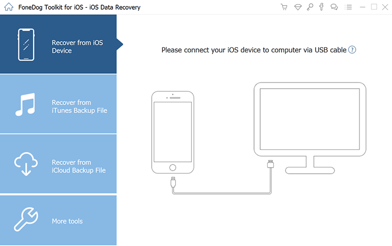 الاسترداد من iDevice مباشرة