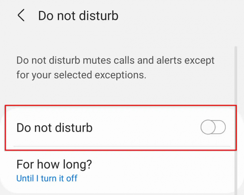 إصلاح صوت إشعار WhatsApp لا يعمل: تأكد من أنك لست في "وضع عدم الإزعاج"