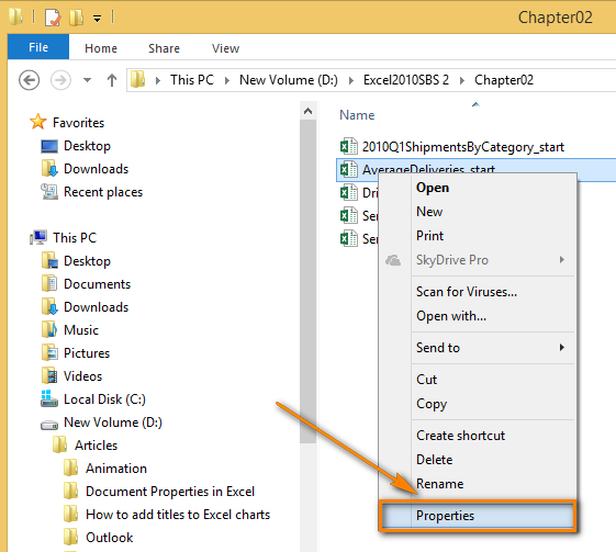 استرداد الإصدار السابق من ملف Excel باستخدام علامة التبويب "خصائص".
