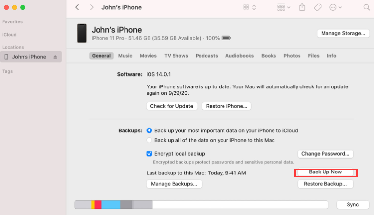 استرجع الرسائل النصية من جهاز iPhone مكسور باستخدام iTunes