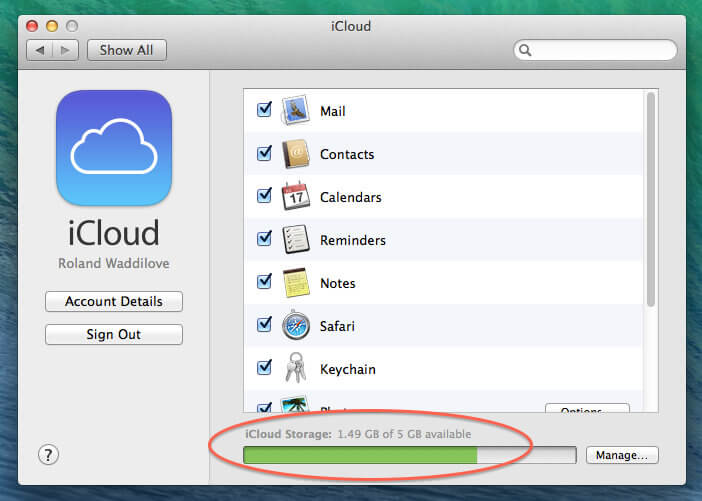 إصلاح "لم يتم نقل الصور إلى iPhone الجديد" - تحقق من مساحة تخزين iCloud