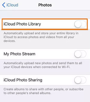 لماذا "لم يتم نقل الصور إلى iPhone الجديد" - مكتبة صور iCloud غير ممكّنة