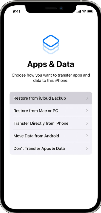 استعادة رسائل iPhone النصية مجانًا: iCloud