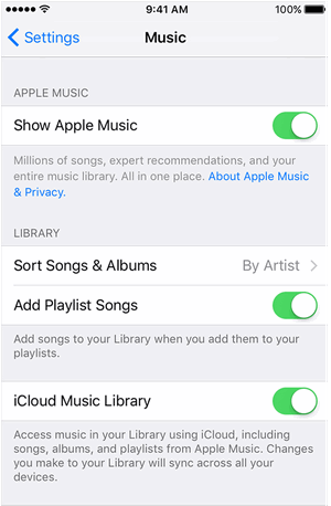 انقل موسيقى iPad إلى Android باستخدام iCloud