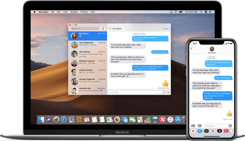 حفظ الرسائل النصية من iPhone إلى Mac