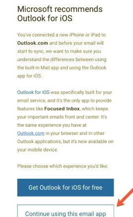 قم بتوصيل حساب Outlook بتطبيق Stock Mail لإصلاح Outlook