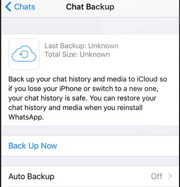 إعداد WhatsApp Chat Backup لاستخراج رسائل WhatsApp من iPhone Backup