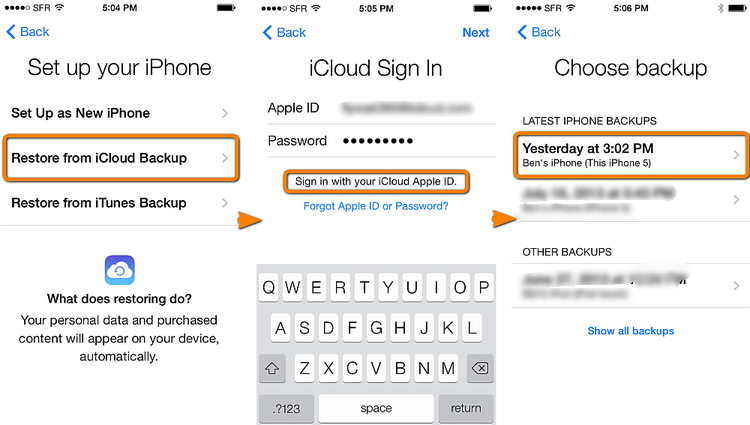 كيفية حفظ الرسائل النصية باستخدام حساب iCloud