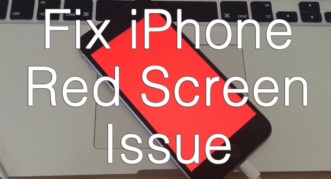 إصلاح مشكلة شاشة iPhone الحمراء