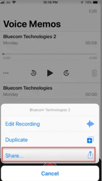 شارك المذكرات الصوتية للحصول على المذكرات الصوتية من iPhone باستخدام iTunes الخاص بنا