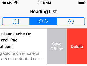 كيفية مسح قائمة القراءة على iPhone