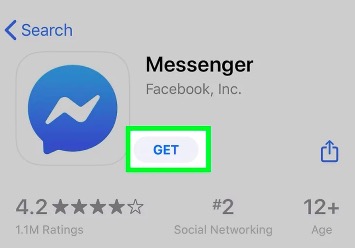 تثبيت Messenger عبر متجر التطبيقات