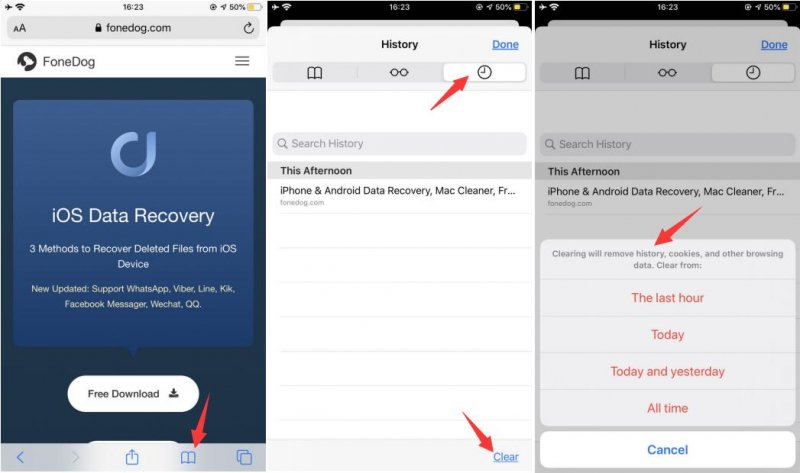 كيفية مسح محفوظات Safari على iPhone