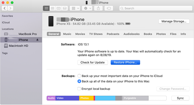 انقل جهات اتصال iPhone إلى Gmail باستخدام iTunes