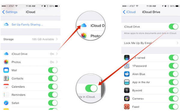 نقل الملفات إلى جهاز iPhone الخاص بك باستخدام iCloud