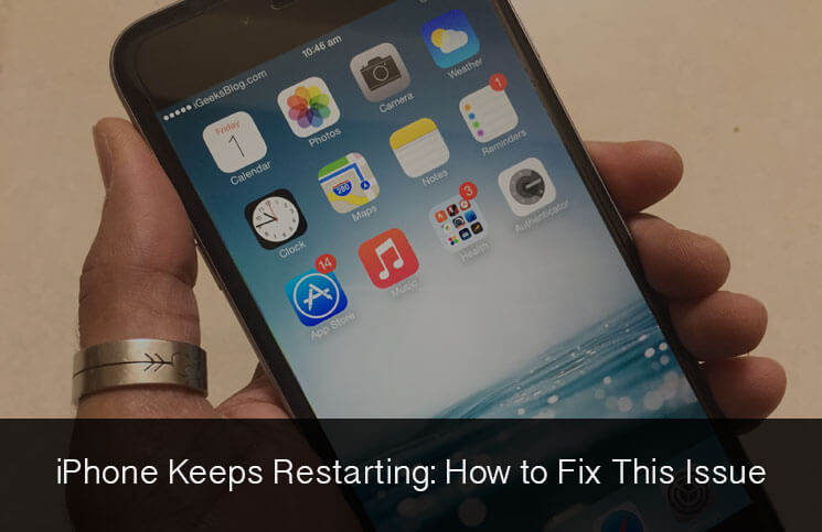 إصلاح Iphone يحتفظ بإعادة التشغيل
