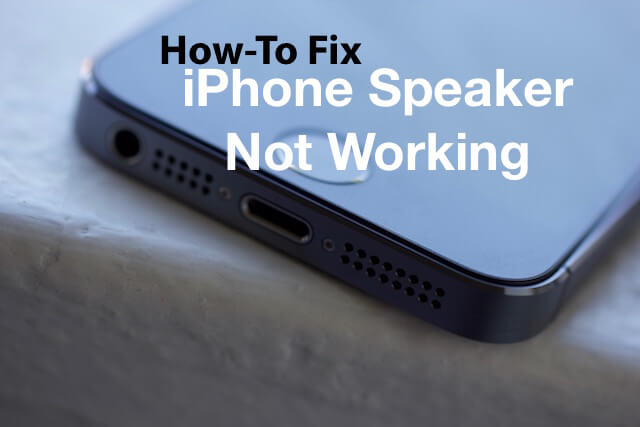 إصلاح مكبر صوت Iphone لا يعمل