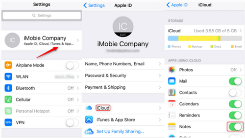 اختفت حلول iPhone Notes باستخدام iCloud Sync