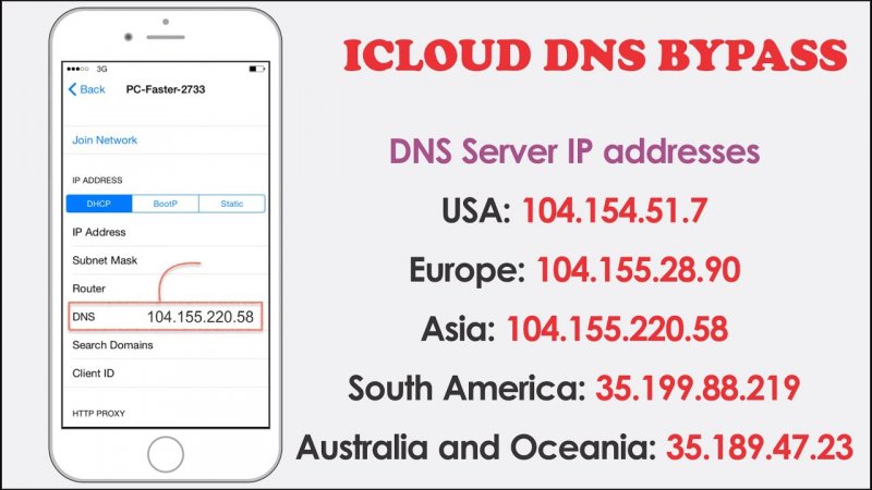 كيفية فتح iPhone باستخدام iCloud Bypass DNS
