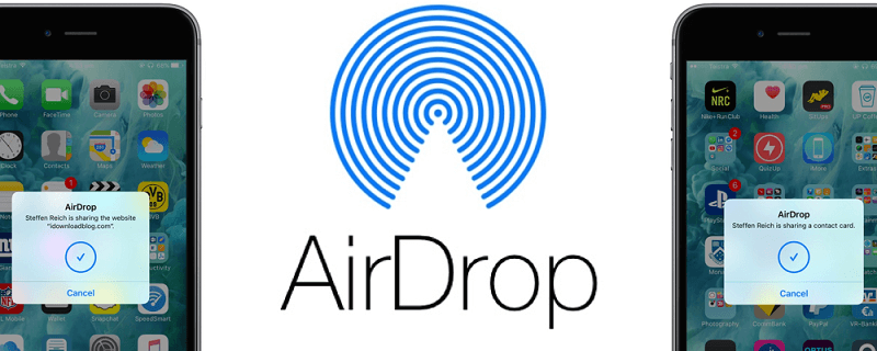 مشاركة النغمة من خلال AirDrop