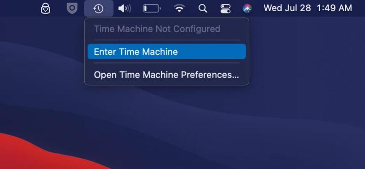طرق استرداد Word Doc لنظام التشغيل Mac: استخدام Time Machine