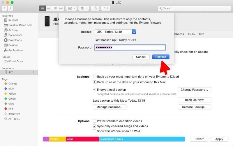 احصل على الصور المحذوفة مؤخرًا على iPhone باستخدام النسخ الاحتياطية لـ Finder على Mac