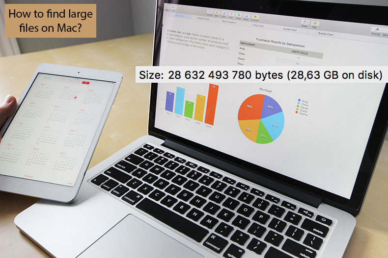 كيفية البحث عن الملفات الكبيرة على نظام Mac
