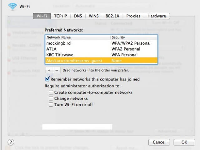 كيفية البحث عن كلمة مرور Wifi على نظام Mac تذكر