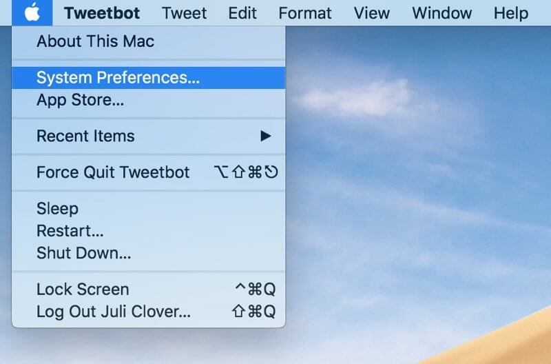 كيفية البحث عن كلمة مرور Wifi على تفضيلات نظام Mac