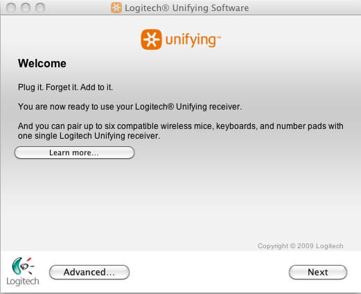 برنامج Logitech Unifying Software Mac