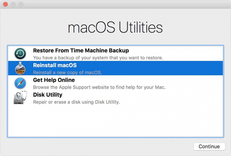 افتح Disk Utility بواسطة أداة macOS
