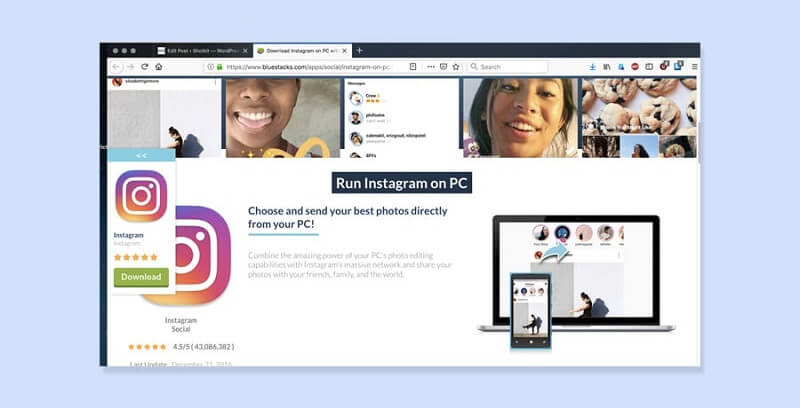 انشر على Instagram من Mac Instagram