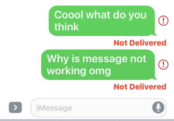 Imessage غير مؤمن