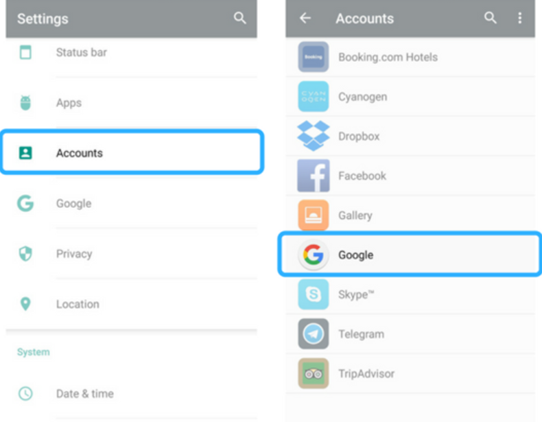 انقل iPhone إلى Xiaomi باستخدام حساب Google