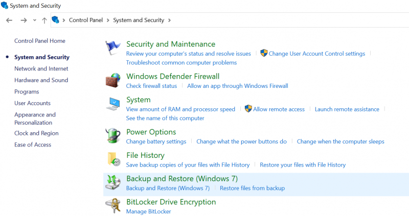 استخدم Windows Backup & Restore لإلغاء حذف Windows 7